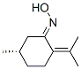 Cyclohexanone, 5-methyl-2-(1-methylethylidene)-, oxime, (5S)- (9CI) Structure