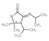 1,2,3-Triazolidinium,2,2-dimethyl-1-(1-methylethyl)-5-[(1-methylethyl)imino]-4-oxo-, inner salt结构式