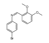 N-(4-bromophenyl)-1-(2,3-dimethoxyphenyl)methanimine结构式