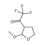 Ethanone, 2,2,2-trifluoro-1-(tetrahydro-2-methoxy-3-furanyl)- (9CI) structure