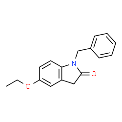 1-苄基-5-乙氧基-3H-吲哚-2-酮结构式