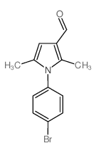 1-(4-BROMOPHENYL)-2,5-DIMETHYL-1H-PYRROLE-3-CARBALDEHYDE Structure