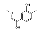 3-hydroxy-N-methoxy-4-methylbenzamide结构式