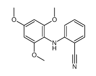 2-[(2,4,6-Trimethoxyphenyl)amino]benzonitrile Structure