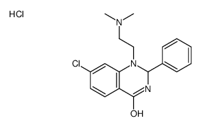 7-chloro-1-[2-(dimethylamino)ethyl]-2-phenyl-2,3-dihydroquinazolin-4-one,hydrochloride Structure