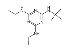 Bis(ethylamino)-tert-butylamino-s-triazine Structure