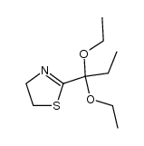 2-(1,1-diethoxy-propyl)-4,5-dihydro-thiazole结构式