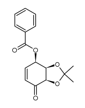 (3aR,7R,7aR)-7-(benzoyloxy)-7,7a-dihydro-2,2-dimethyl-1,3-benzodioxol-4(3aH)-one Structure