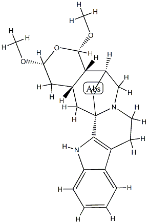 (20α)-3β,21β-Epoxy-17β,19β-dimethoxy-21a-homo-18-oxayohimban structure