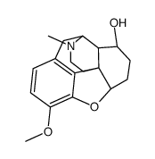 4,5α-Epoxy-3-methoxy-17-methylmorphinan-8β-ol结构式