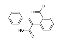 2-(2-carboxy-phenyl)-3-phenyl-acrylic acid Structure