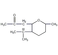 (6-Isopropyl-3-methyl-2-oxacyclohexyl)acetone Structure
