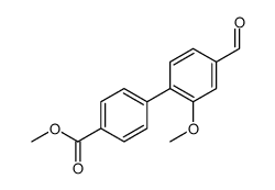 4’-甲酰基-2’-甲氧基联苯-4-甲酸甲酯结构式