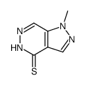 1-Methyl-1H-pyrazolo[3,4-d]pyridazine-4(5H)-thione结构式