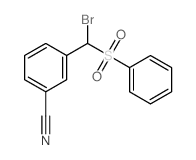 3-(Bromo(phenylsulfonyl)methyl)benzonitrile结构式