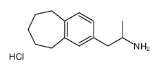 1-(6,7,8,9-tetrahydro-5H-benzo[7]annulen-3-yl)propan-2-ylazanium,chloride结构式