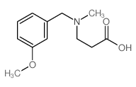 3-[(3-methoxyphenyl)methyl-methyl-amino]propanoic acid Structure