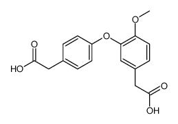 2-{4-[5-(carboxymethyl)-2-methoxyphenoxy]phenyl}acetic acid Structure