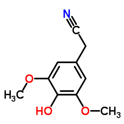 3,5-二甲氧基-4-羟基苯乙腈结构式