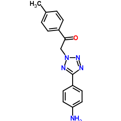 2-[5-(4-Aminophenyl)-2H-tetrazol-2-yl]-1-(4-methylphenyl)ethanone Structure