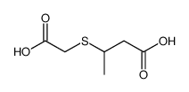 3-carboxymethylsulfanyl butyric acid Structure