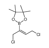 2-[(Z)-1,4-dichlorobut-2-en-2-yl]-4,4,5,5-tetramethyl-1,3,2-dioxaborolane结构式