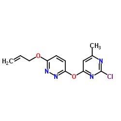 3-(Allyloxy)-6-[(2-chloro-6-methyl-4-pyrimidinyl)oxy]pyridazine Structure