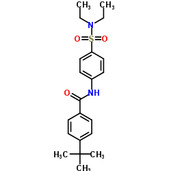 N-[4-(Diethylsulfamoyl)phenyl]-4-(2-methyl-2-propanyl)benzamide Structure