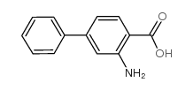 3-氨基-[1,1'-联苯]-4-羧酸结构式