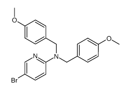 5-bromo-N,N-bis[(4-methoxyphenyl)methyl]pyridin-2-amine结构式