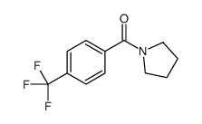 pyrrolidin-1-yl-[4-(trifluoromethyl)phenyl]methanone结构式