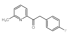 2-(4-fluorophenyl)-1-(6-methylpyridin-2-yl)ethanone structure