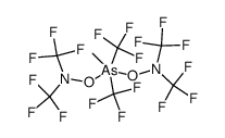 methylbistrifluoromethylarsenic di(bis(trifluoromethyl)nitroxide) Structure