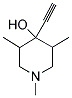 4-ETHYNYL-1,3,5-TRIMETHYLPIPERIDIN-4-OL结构式