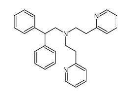 2,2-diphenyl-N,N-bis(2-pyridin-2-ylethyl)ethanamine Structure
