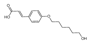 4-(6-hydroxyhexyloxy)cinnamic acid结构式