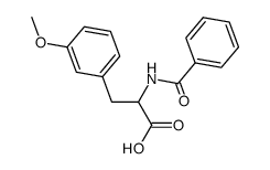 N-benzoyl-3-methoxy-phenylalanine结构式