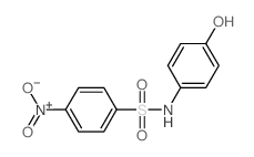Benzenesulfonamide,N-(4-hydroxyphenyl)-4-nitro- Structure