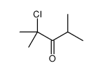 2-chloro-2,4-dimethylpentan-3-one结构式