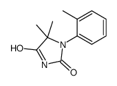5,5-dimethyl-1-(2-methylphenyl)imidazolidine-2,4-dione结构式