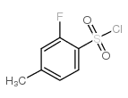 2-fluoro-4-methylbenzenesulfonyl chloride Structure