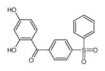 [4-(benzenesulfonyl)phenyl]-(2,4-dihydroxyphenyl)methanone Structure