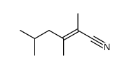 2,3,5-trimethyl-hex-2-enenitrile结构式