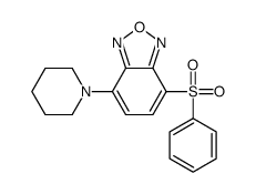 4-(Phenylsulfonyl)-7-(1-piperidinyl)benzofurazane Structure