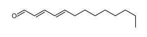 trideca-2,4-dienal Structure