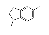 2,3-Dihydro-1,5,7-trimethyl-1H-indene结构式
