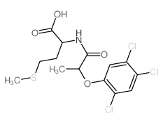 4-methylsulfanyl-2-[2-(2,4,5-trichlorophenoxy)propanoylamino]butanoic acid Structure