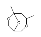 cis-4,6-Dimethyl-3,7,9-trioxabicyclo<4.2.1>nonan Structure
