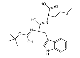 (2S)-2-[[(2S)-3-(1H-indol-3-yl)-2-[(2-methylpropan-2-yl)oxycarbonylamino]propanoyl]amino]-4-methylsulfanylbutanoic acid结构式