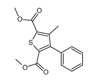 dimethyl 3-methyl-4-phenylthiophene-2,5-dicarboxylate Structure